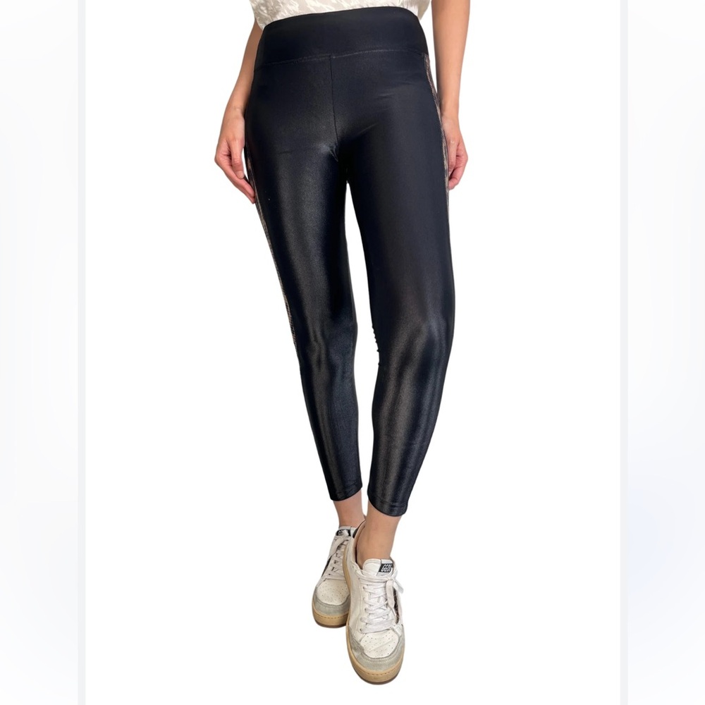 KORAL ACTIVEWEAR Lustrous Black High Rise Leggings